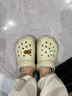 卡骆驰（CROCS）檀健次同款经典洞洞鞋轻便百搭女沙滩鞋包头拖鞋男鞋|10001 骨白色-2Y2(含智必星) 40 (250mm) 实拍图