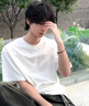 凡客诚品（VANCL）短袖男夏季男士t恤纯棉圆领宽松大码基础纯色半袖体恤 白色 L 实拍图