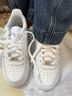 耐克NIKE女子空军一号AF1 百搭大童运动鞋DH2920-111白37.5 实拍图