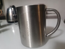 美厨（MAXCOOK）304不锈钢水杯马克杯带盖 儿童杯子双层口杯泡茶杯带手柄 300ml 实拍图