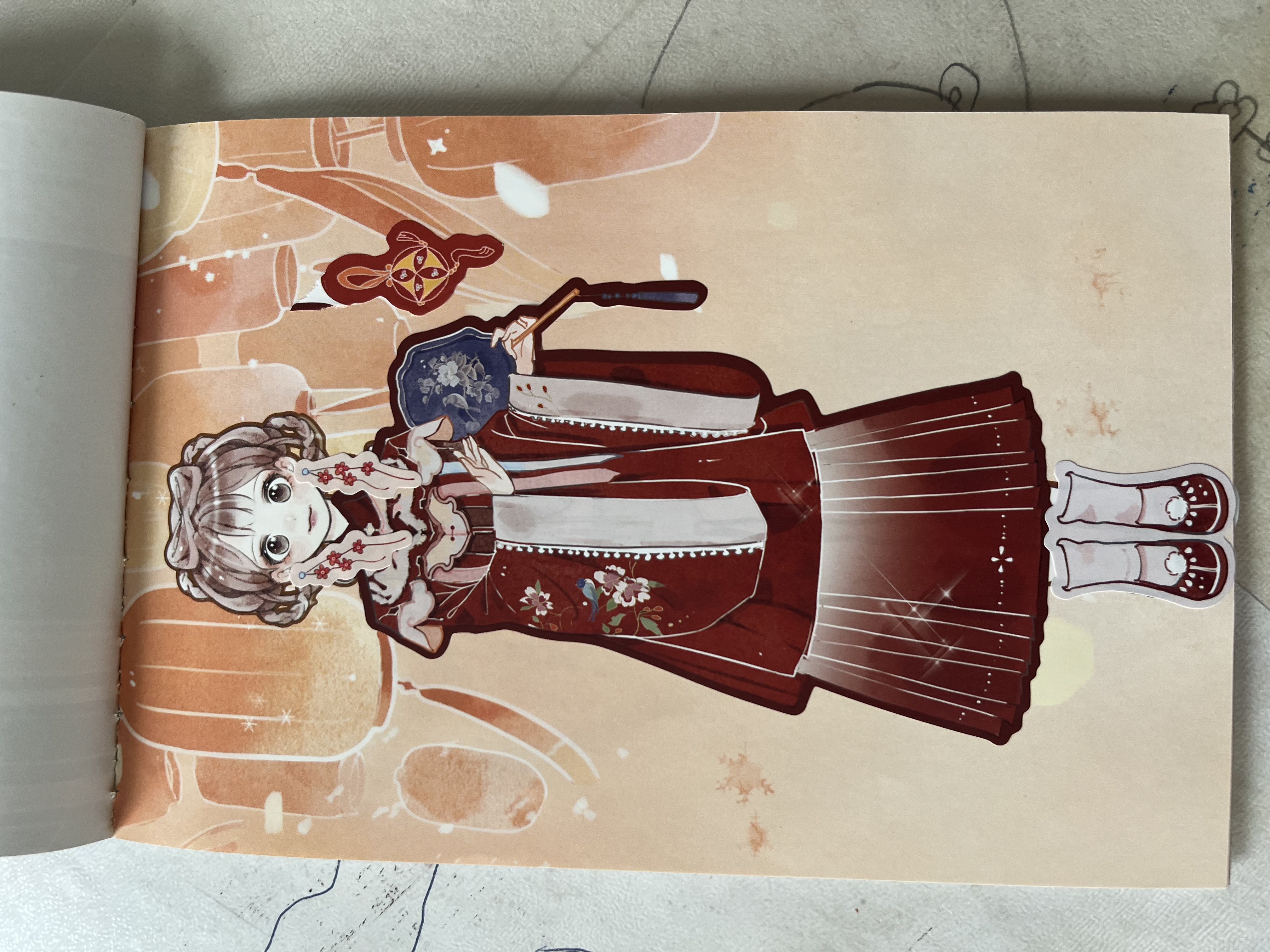艾杰普（JEPPE）公主换装贴纸安静书儿童手工diy粘贴画儿童玩具女孩3-6岁生日礼物 实拍图