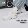 李宁潮流跑步鞋女鞋网面透气减震回弹休闲时尚运动鞋ARLS008 实拍图