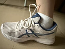 亚瑟士ASICS男鞋透气跑鞋运动鞋缓震舒适跑步鞋 GEL-CONTEND 4 米白色/蓝色 41.5 实拍图