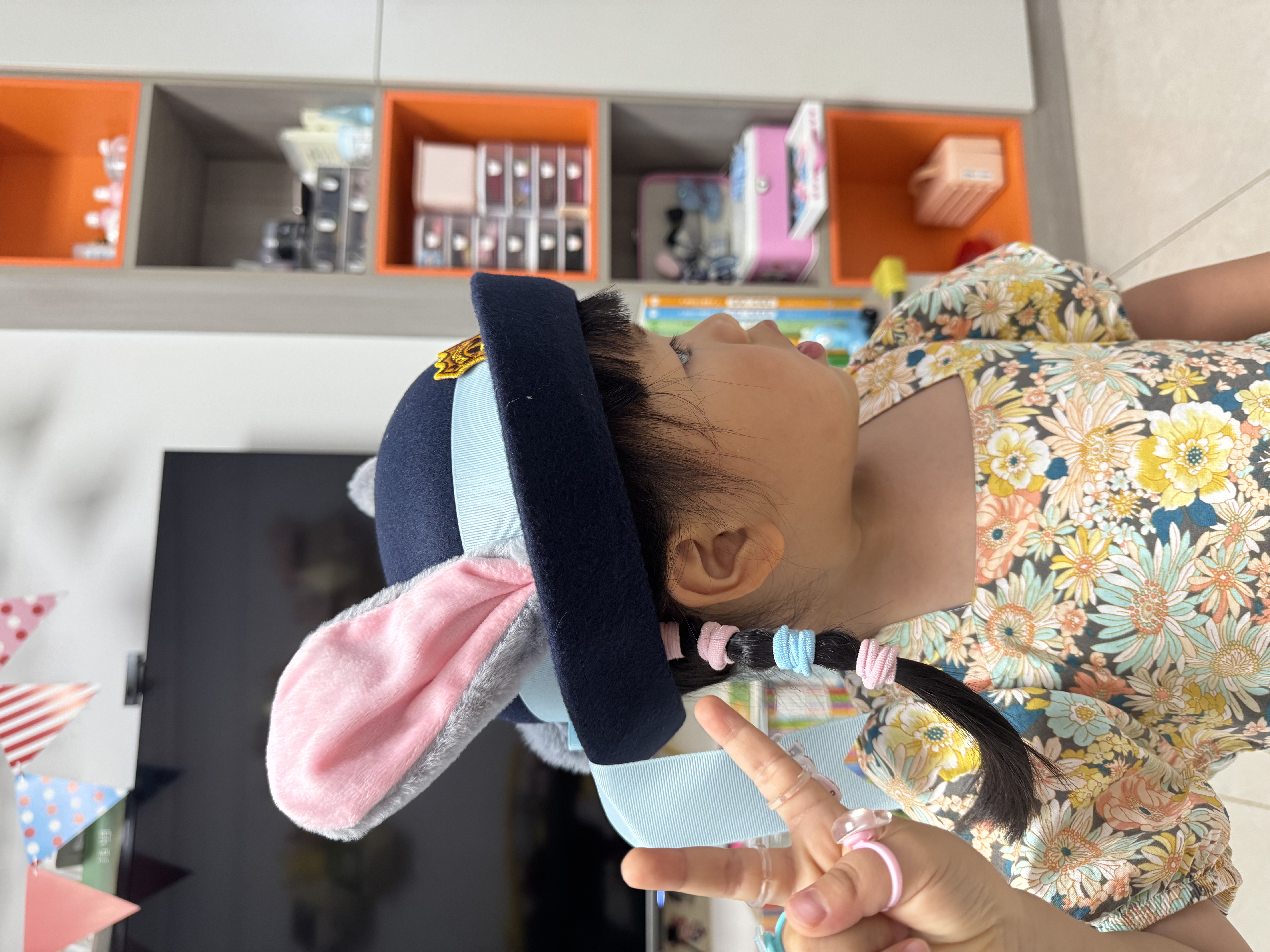 迪士尼（Disney）疯狂动物城朱迪警官帽子首饰发饰头花发卡女孩学生成人儿童节礼物 实拍图