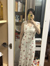 Fabrique月光白樱桃印花法式甜美收腰鱼尾连衣裙2026年春夏新品 月光白 S /P 晒单实拍图