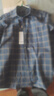 杉杉（FIRS）纯棉磨毛衬衫中年爸爸装商务休闲全棉格子衬衣男 咖啡格 41  实拍图