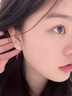 BJYLS999纯银针雪花耳钉女养耳洞流苏耳线足银针耳环2026轻奢高级耳饰 【999足银耳链】雪花耳线一对 实拍图