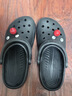 卡骆驰（CROCS）檀健次同款经典洞洞鞋轻便百搭女沙滩鞋包头拖鞋男鞋|10001 黑色-001(含智必星) 41 /42(260mm) 晒单实拍图