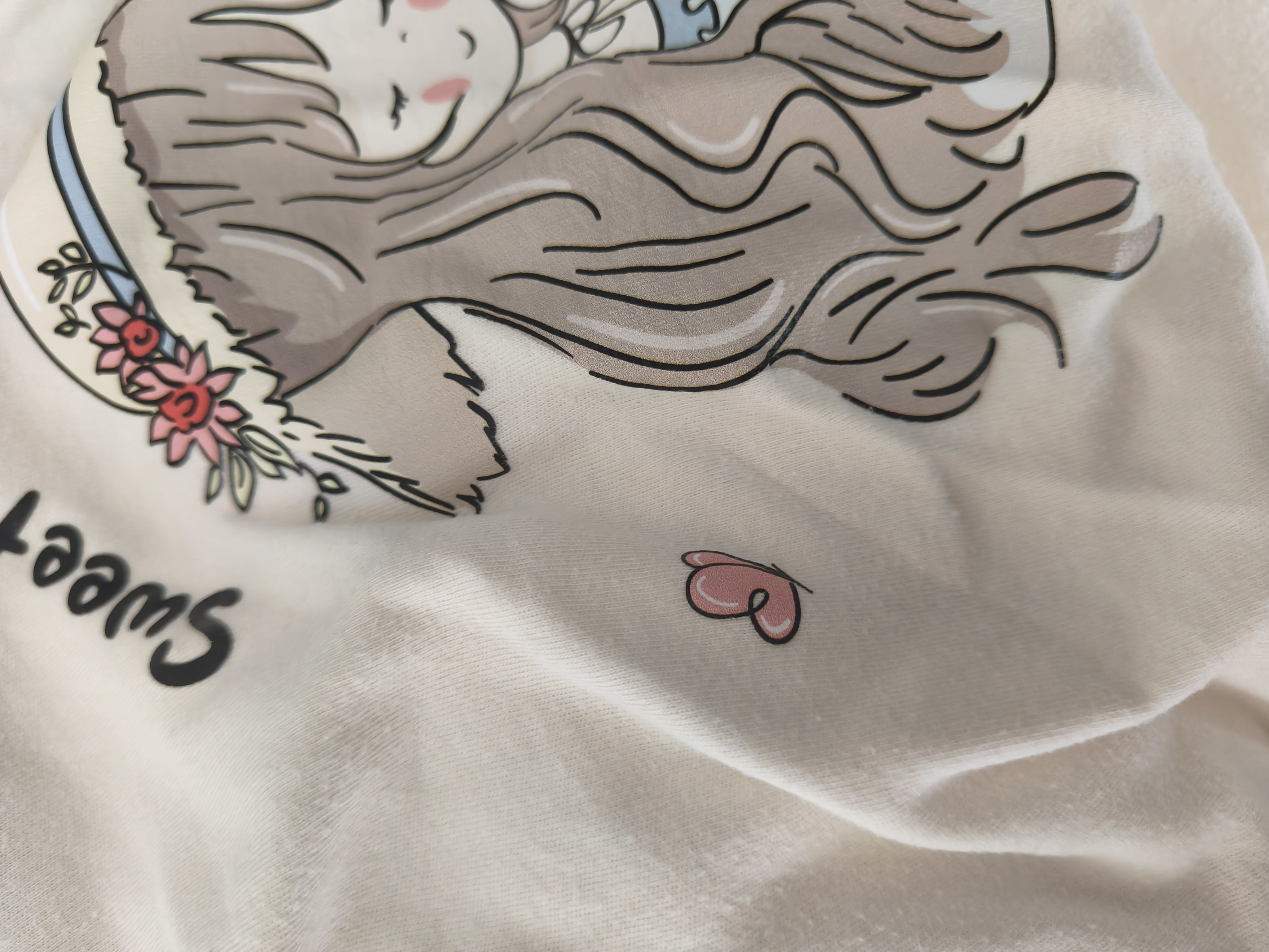 猫人儿童睡衣女童春秋款纯棉小孩长袖中大童家居服套装 甜心女孩 170 实拍图