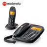 摩托罗拉（Motorola）数字无绳电话机 无线座机 子母机一拖二 办公家用 中文显示 双免提套装CL102C(黑色) 实拍图