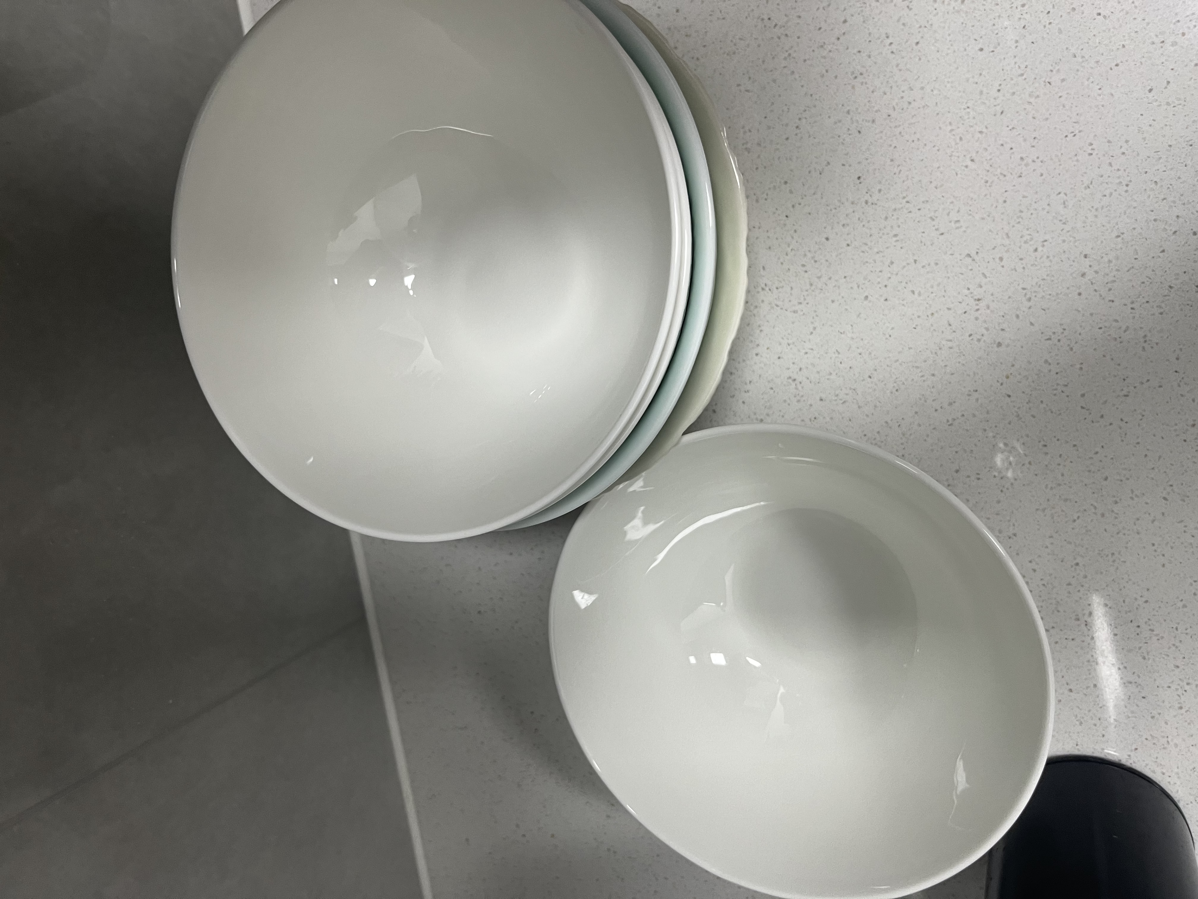 松发瓷器好韵纯白暗纹碗盘釉下彩碗具家用陶瓷碗碟餐具碗盘碟洗碗机可用 好韵6英寸碗2个装 实拍图