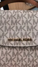 MICHAEL KORS 迈克高仕 【618狂欢】MK Ava 超小号迷你皮质手提包斜挎包女包 香草白 / 棕色 149 迷你 实拍图