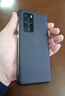 正件 适用华为p40 pro手机壳保护套真素皮翻盖式智能视窗皮套易装全包防摔背外壳男女士P40 Pro 黑色 实拍图