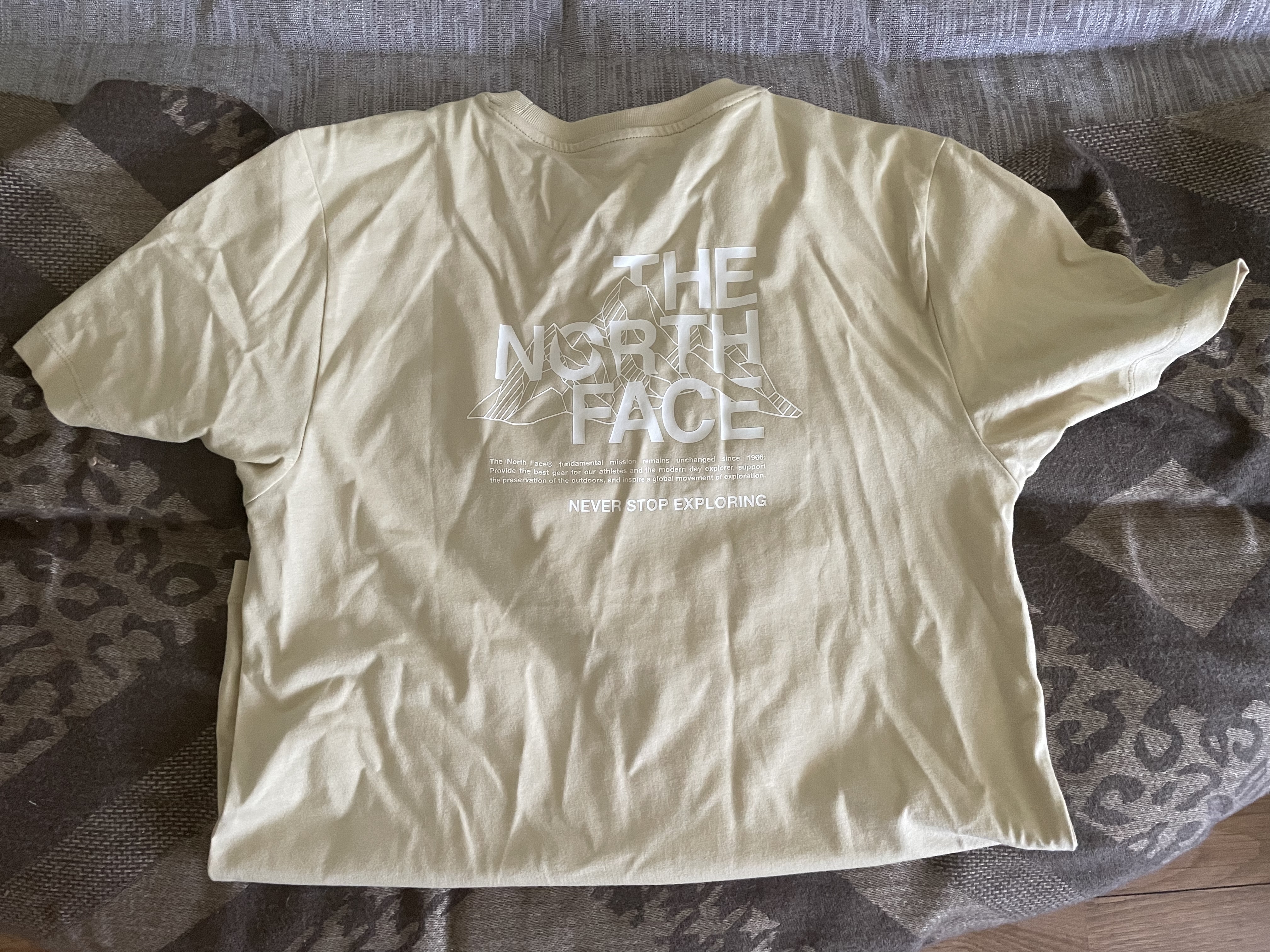 北面（The North Face）棉感T恤男户外防晒运动吸湿圆领短袖 3X4 M 实拍图