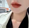 柏贝妮（bobeini）唇釉唇泥哑光自然不易沾杯掉色素颜淡妆口红唇膏裸色唇彩女士 03#焦糖茶棕色 实拍图