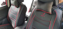 乔帮主汽车坐垫夏季凉垫冰丝四季通用座套全包 黑红【冰丝】 斯柯达明锐速派昕锐野帝昕动 实拍图