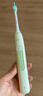 飞利浦（PHILIPS）声波电动牙刷钻石3系 5倍洁齿5种模式 洁净刷头*2 生日礼物送男士/女友 价保618 HX5161/04抹茶绿 实拍图