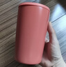 膳魔师（THERMOS）咖啡杯男女办公高颜值日系简约杯子情侣水杯学生杯子TCDP 赪霞【304+涂层内胆】 415ml 实拍图