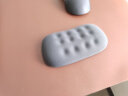 SANWA SUPPLY 人体工学鼠标垫腕托 键盘腕垫 肘托 记忆海绵 防滑底 易清洁 GTOK 短款 灰色（134mm） 实拍图