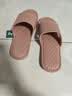 merdor静音拖鞋男士夏季银离子抗菌浴室内居家用洗澡防滑软底轻便凉拖鞋 皮粉色 38-39 (M) 实拍图