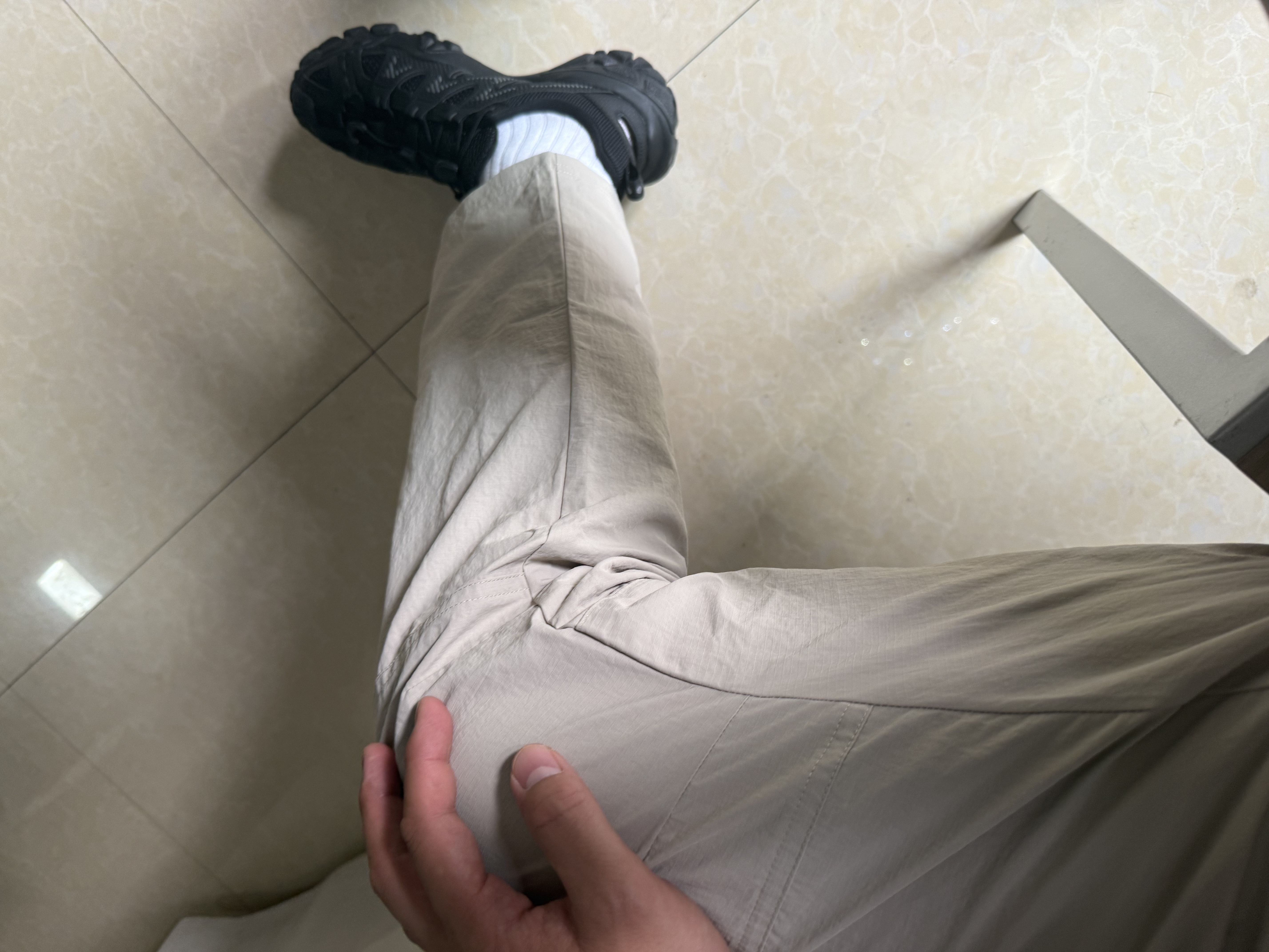 迪卡侬trek100徒步裤男夏季速干裤工装裤户外软壳登山裤-5165113 实拍图