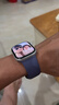 Apple/苹果 Watch S11 智能手表GPS+蜂窝款42毫米银色铝金属表壳雾紫色运动型表带S/M MF9G4CH/B 实拍图