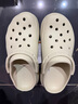 卡骆驰（CROCS）檀健次同款复古小鲸鱼洞洞鞋时尚厚底洞洞鞋花园鞋206302 骨白色-2Y2(含智必星) 38 (240mm) 实拍图
