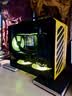 方糖机械大师  酷方 C28脉冲 兼容 MATX/ITX主板机箱  240水冷/仅支持SFX/L电源， 风冷散热/支持ATX14cm电源 活力黄 官方标配 实拍图