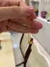 菜百首饰 黄金耳饰 足金时尚磨砂圆珠足金耳线耳饰 计价 HJ 黄金耳饰 约2.94g 实拍图