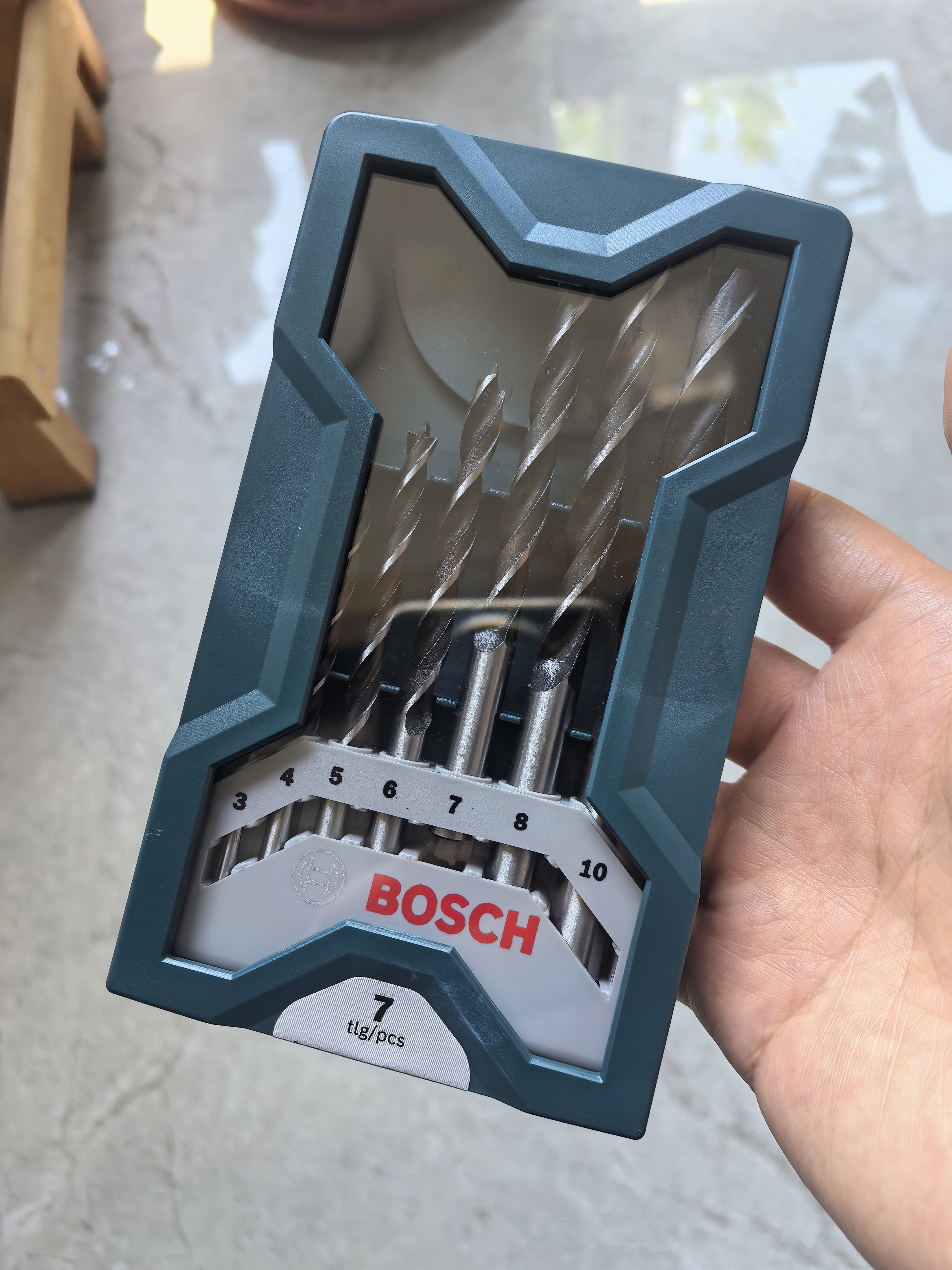 博世（BOSCH）Mini圆柄钻头套装木工适用软木及硬木钻孔麻花钻头（7支装） 实拍图
