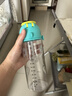 乐扣乐扣（LOCK&LOCK）儿童水杯甜甜圈吸管杯tritan材质学生户外拎手背带杯子460ml绿 实拍图