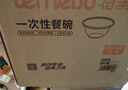 特美居（temeiju）一次性碗食品级450ml*50只 耐高温打包户外野餐圆形纸饭盒 实拍图