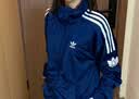 adidas宽松日常舒适运动夹克外套男女春季新款阿迪达斯官方三叶草   深靛蓝（推荐选大一码)   M 实拍图