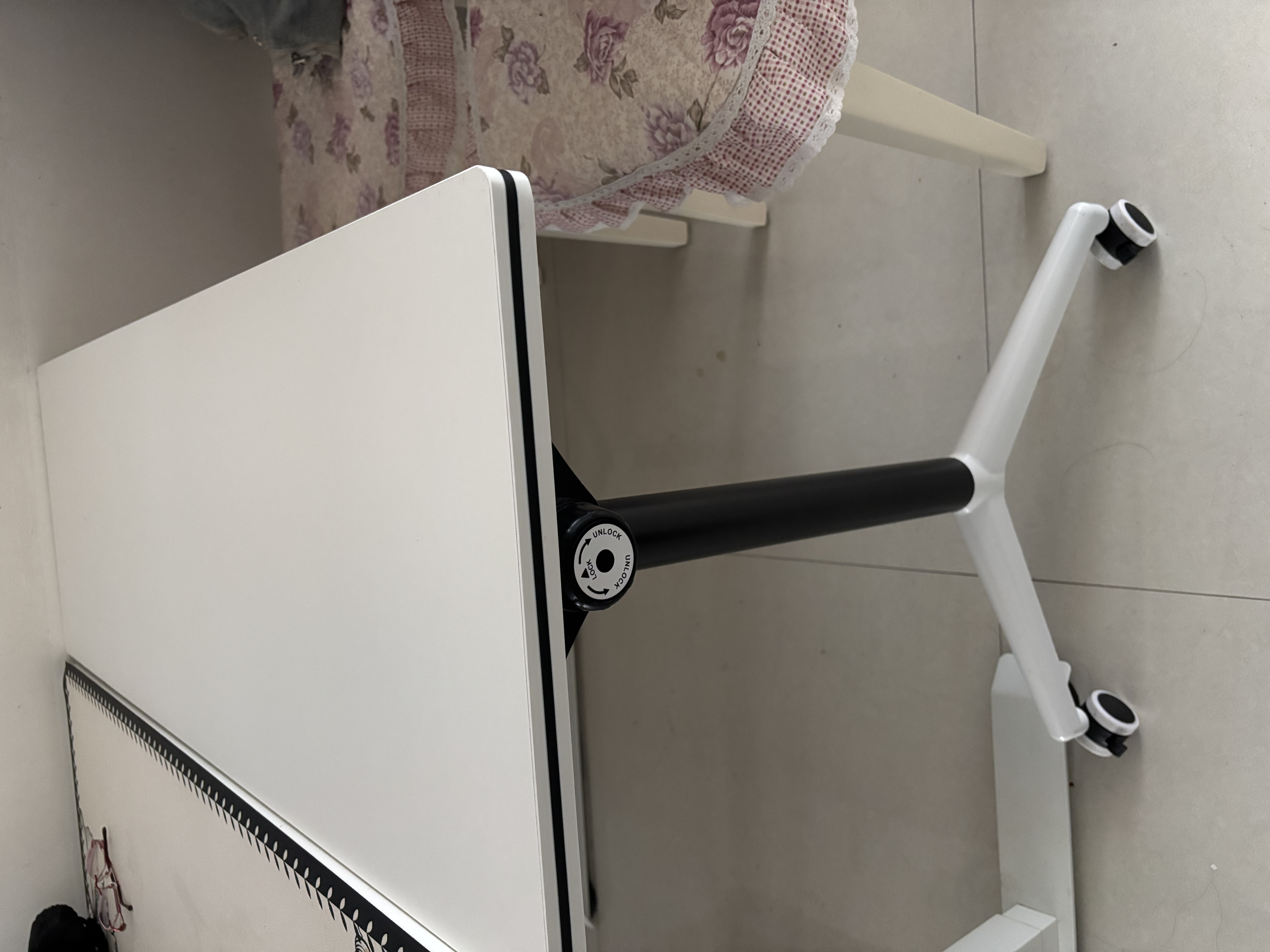 海艾珈折叠会议桌培训桌椅组合双人带轮可移动办公桌120*40*75cm+E0级 实拍图