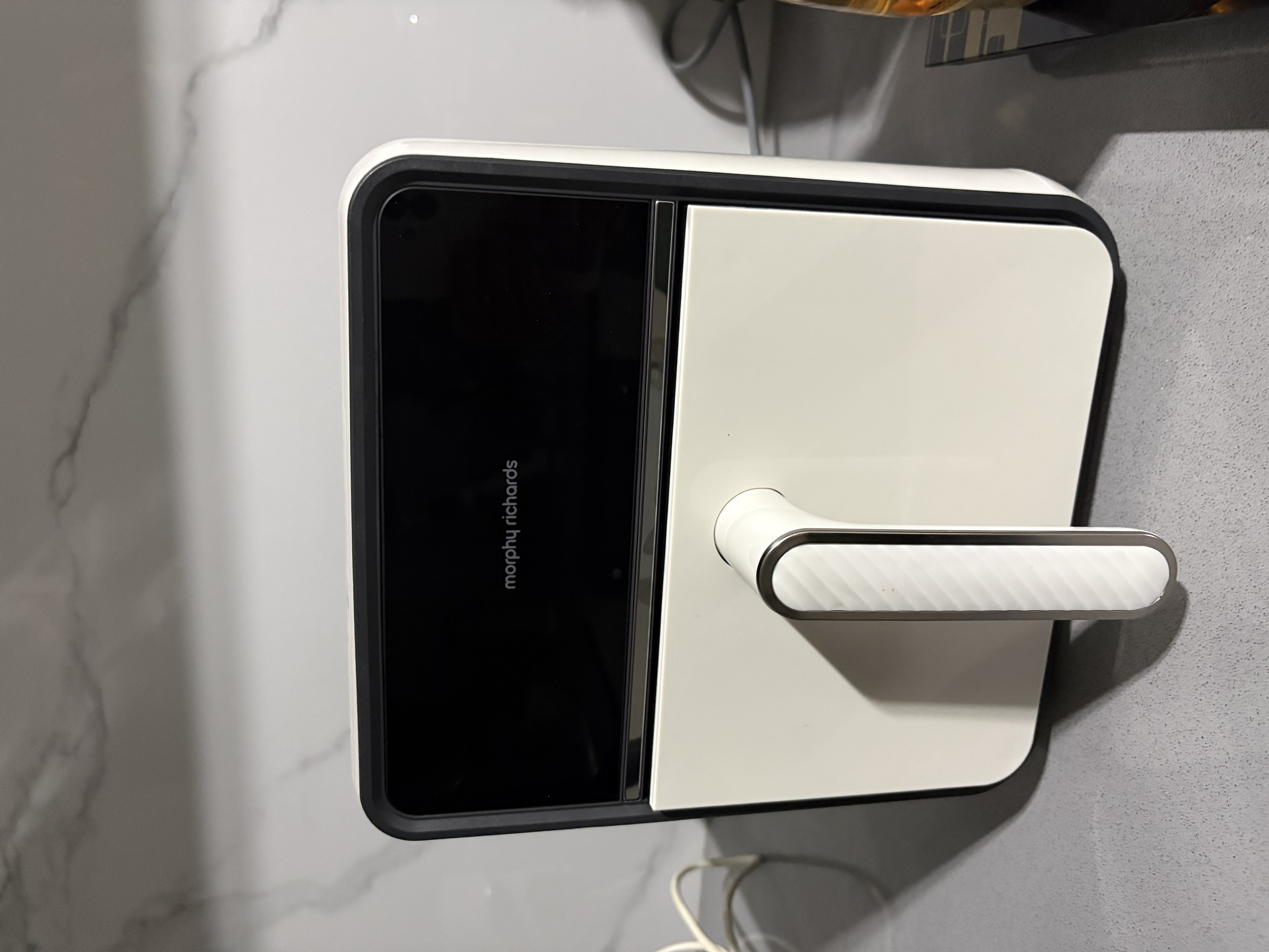 摩飞电器微蒸烤空气炸锅 家用不用翻面全自动4升大容量一体机透明可视免翻蒸汽烤多功能MR8101 椰奶白 4L 实拍图