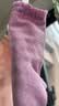 全棉时代儿童袜子7A抗菌婴幼儿宝宝纯棉透气中筒袜 紫粉白 16-18cm 实拍图