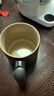 宅轻松 简约陶瓷茶水分离木柄泡茶杯家用办公带过滤公道复古山海花茶杯 实拍图