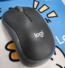 罗技（Logitech）M185鼠标 无线鼠标 办公鼠标 对称鼠标 黑色灰边 带无线2.4G接收器 实拍图