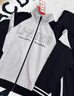 李宁（LI-NING）童装儿童运动套装男女小大童束脚开衫卫衣卫裤套装170YWEW031-2 实拍图