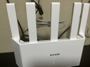 Tenda腾达路由器【千兆WiFi6+穿墙王】无线AX3000信号放大器信号增强家用云霄白立式 实拍图
