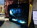方糖机械大师  酷方 C28脉冲 兼容 MATX/ITX主板机箱  240水冷/仅支持SFX/L电源， 风冷散热/支持ATX14cm电源 活力黄 官方标配 实拍图