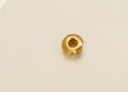 黛亿尔黄金999足金小金珠子DIY小配件圆珠手串散珠转运珠女手链 2.5mm亮面金珠一颗 约0.05克（克重多退少补） 实拍图