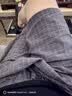 浪莎日系睡裤男短裤全棉秋季薄款五分裤沙滩水洗纯棉带兜可外穿家居裤 实拍图