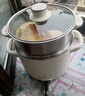 美的（Midea）电煮锅 0涂层不锈钢 宿舍小电锅 多功能家用宿舍泡面小火锅 2.6L蒸煮一体电热锅 XZC2066G 配蒸笼 实拍图