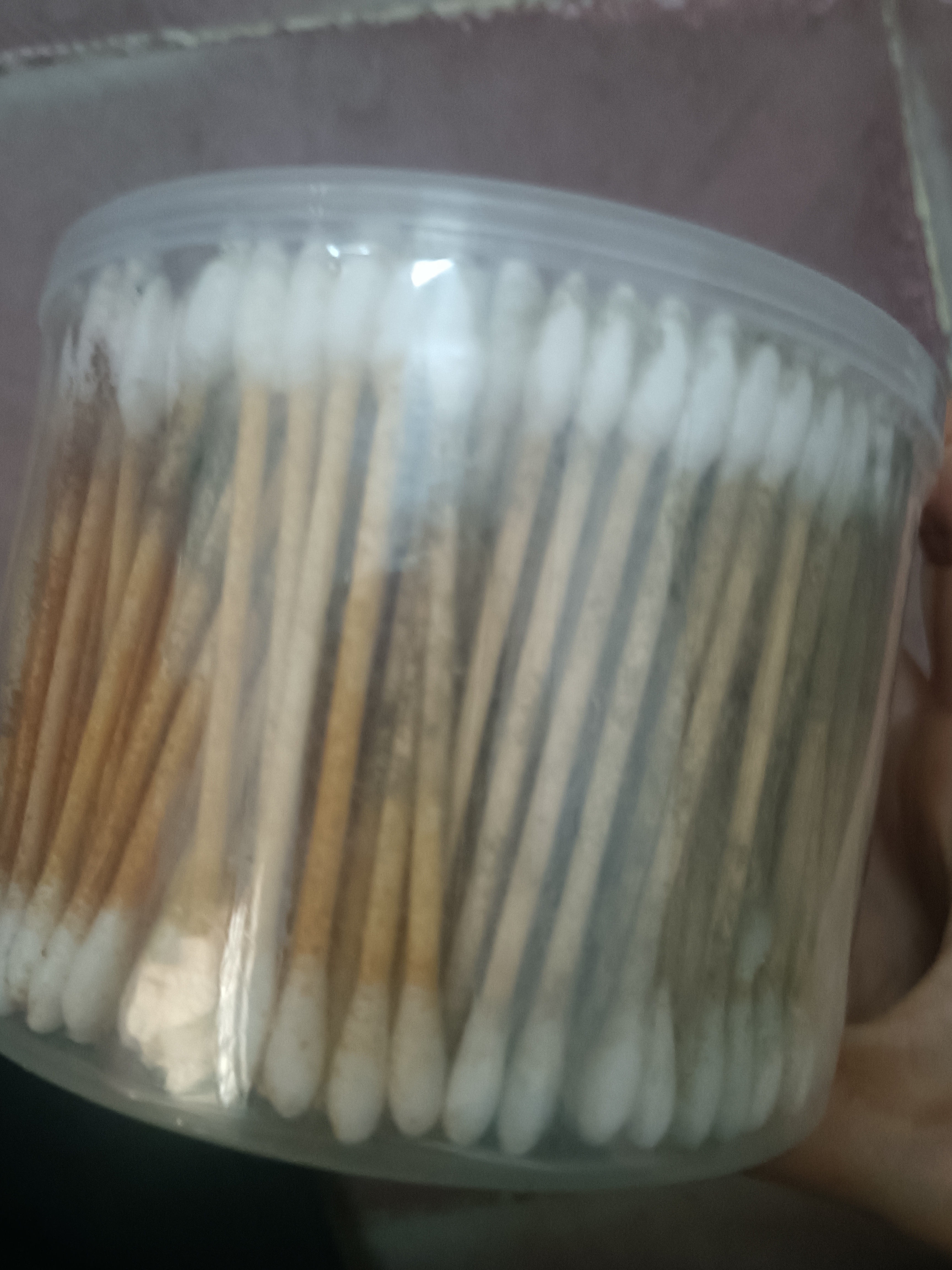 妙倩双头化妆棉签棒掏耳盒装成人木竹棒独立包装不掉毛美容挖耳清洁 常规款 1000枚 【圆头+尖头】 实拍图