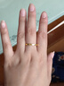 中国黄金（CHINA GOLD）足金戒指女碎碎冰戒指黄金固口素圈指环七夕情人节礼物送女友老婆 碎碎冰戒指 圈号18 1g 实拍图