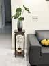 格森理想中式博古架实木花架子客厅落地式多层阶梯花瓶绿植摆放展示架金中 实拍图