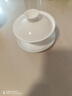 不拙白瓷三才盖碗敬茶碗陶瓷茶具带茶漏羊脂玉云初香雪盖碗三件套 实拍图