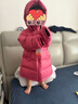 保姆鹅  【风墙】儿童羽绒服宝宝中长款护脸加厚外套保暖童装[NG2664] 石榴粉 110 实拍图