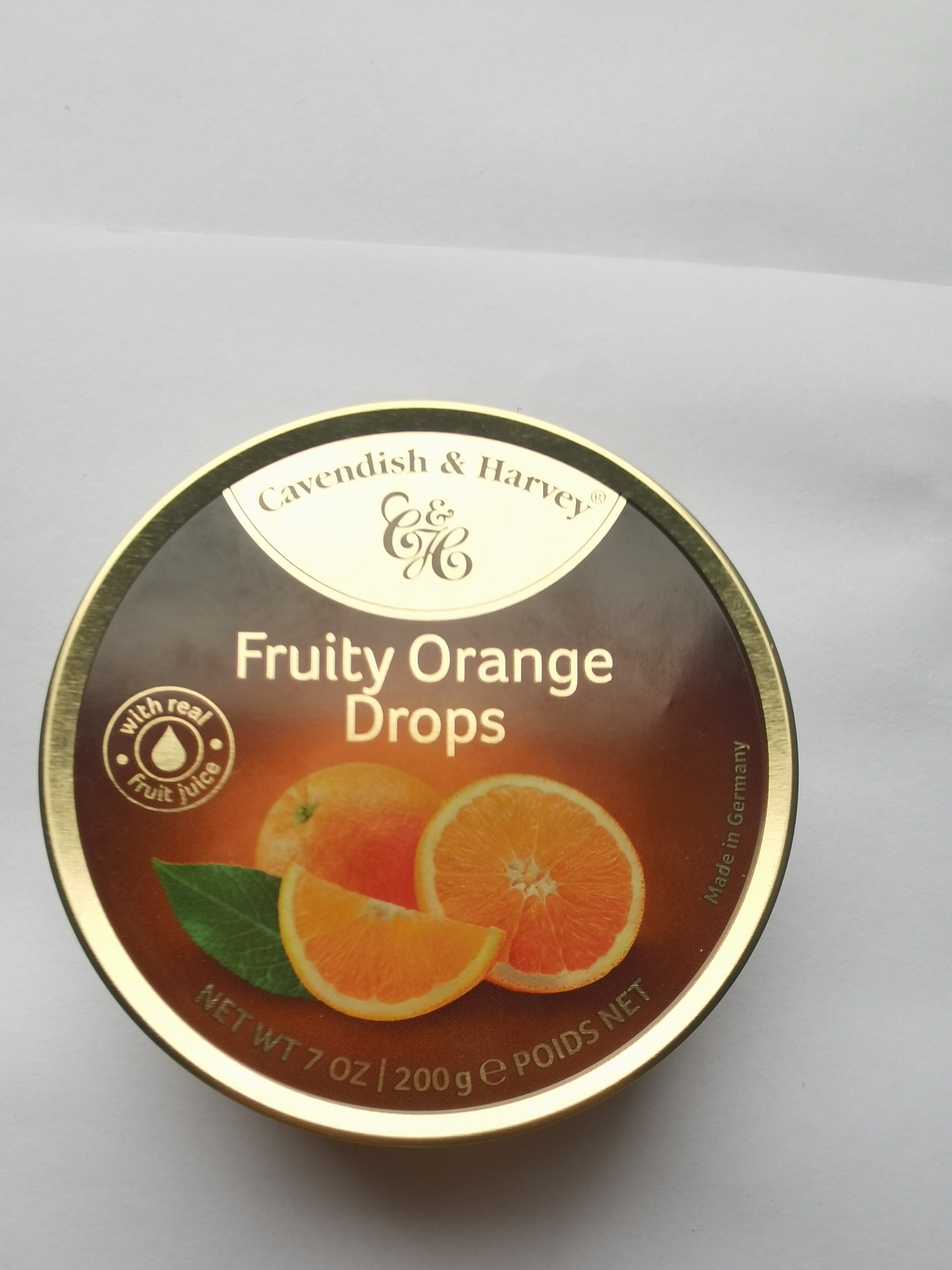 嘉云（Cavendish&Harvey）香橙子味200g 德国进口水果硬糖婚庆糖果铁罐 实拍图